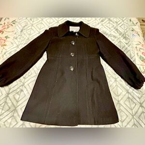 Jessica Simpson Wool Blend Collared Pea coat, Size Large